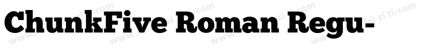 ChunkFive Roman Regu字体转换